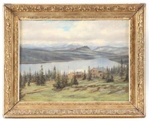 Gardstun I Fjellandskap by Johan Herman Wedel-Anker