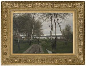 Birchwood After Rain by Johan Herman Wedel-Anker