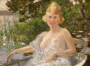 Stiller Winkel Am Fluss by Theodor Wedepohl