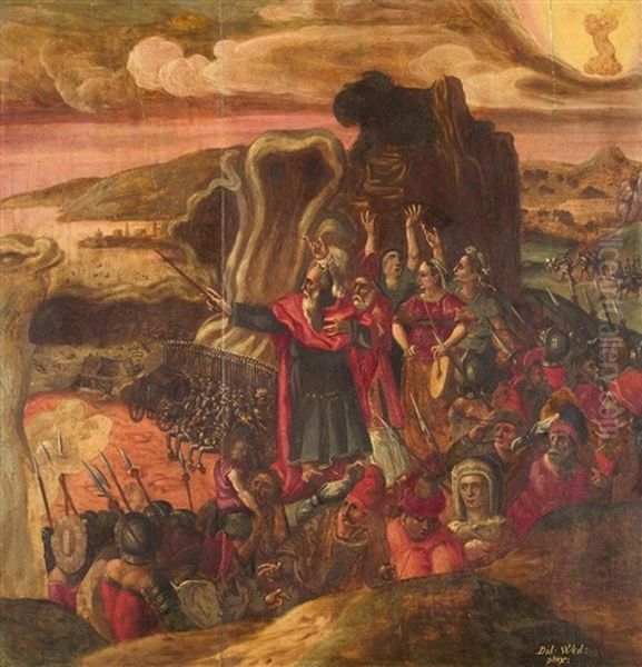 Moses Schliest Die Fluten Des Roten Meeres - view 1