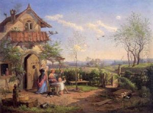 Die Ersten Lerchen by Eduard Von Weeber