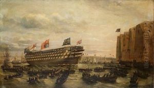 The Launching Of H.m.s. "royal Sovereign" At Portsmouth, 25th April 1857 The Launching Of H.m.s. "royal Sovereign" At Portsmouth, 25th April 1857