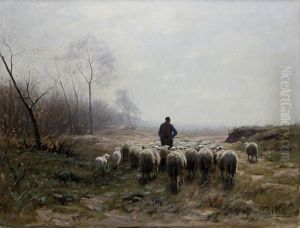 A Shepherd With His Flock A Shepherd With His Flock