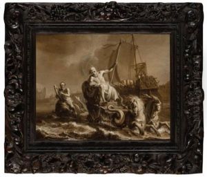 Arion And The Dolphin Together With Poseidon; An Allegory Of The Rescue Of The Dutch Republic By Willem Of Orange by Jan Baptist Weenix