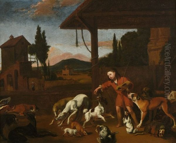 Piqueux Et Ses Chiens - view 1
