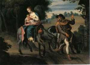 Die Flucht Nach Agypten by Adriaan de Weerdt