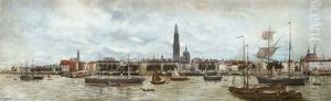 Vue De La Ville Et De La Rade D'anvers