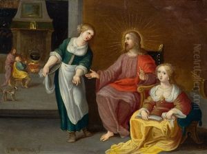 Christ With Mary And Martha