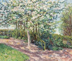 The Flowering Apple Tree by Anna de Weert