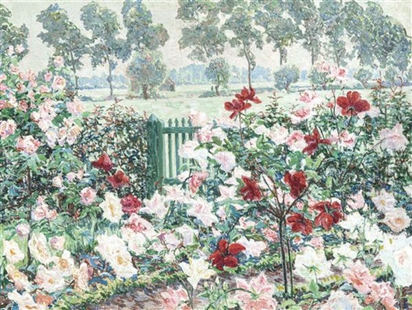 Le Mois Des Roses Dans La Roseraie De Ter Neuve, Afsnee (1915) - view 1