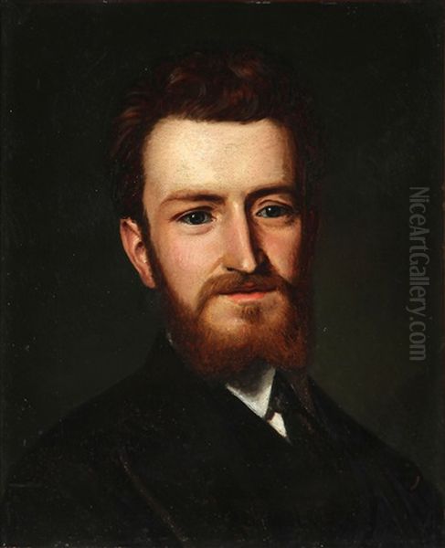 Three Portraits Of Teacher Victor Julius Bjerring, Teacher Christian Bjerring And Editor Emil Albert Edvard Bjerring (3 Works) - view 1