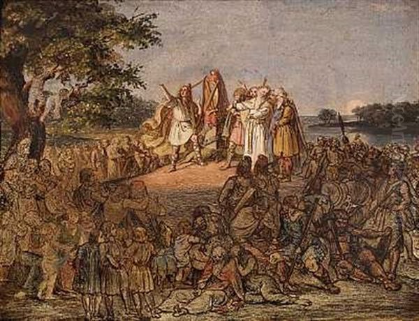 Hjarne Besynger Frode Fredegod (sketch) - view 1