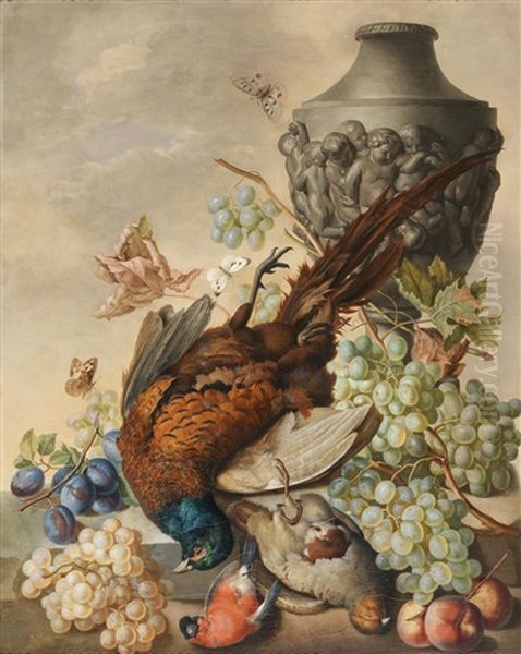 Magnificent Still Life With Stone Amphora - view 1