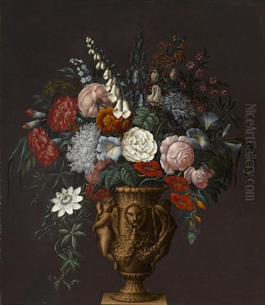 Flowers In A Classical Vase - view 1