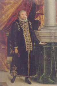 Portrait Of A Nobleman In A Palatial Interior Portrait Of A Nobleman In A Palatial Interior