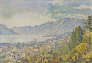 Blick Auf Locarno by Adolf Weibel