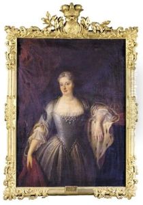 Portrait Of Queen Sophia Dorothea Of Prussia by Friedrich Wilhelm Weidemann