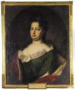 Portrait Of Queen Sophie Dorothea Of Prussia, Wife Of King Friedrich Wilhelm I by Friedrich Wilhelm Weidemann