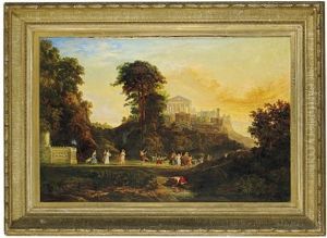 Frolicking Among The Ruins by Augustus (Karl) Weidenbach