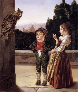 Deux Enfants Au Hibou