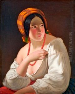 Korall Lancos Leany Portreja (after Amerling) by Joseph Weidner
