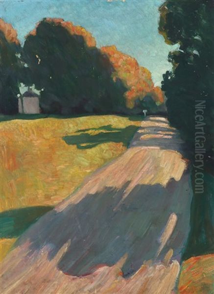Solbelyst Skovvej (sunlit Forest Road) - view 1