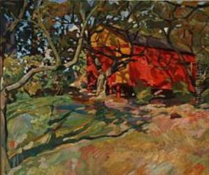 Gammel Villahave, Frederiksvaerk (old Garden, Frederiksvaerk) by Edvard Weie