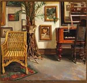 Interior From The Artist's Childhood Home, Christianshavn by Edvard Weie