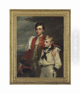 Portrait Of The Hon. George Fitzroy Somerset, Later 3rd Baron Raglan (1857-1921) Dressed As A Queen's Page... by Henry Weigall Jr.