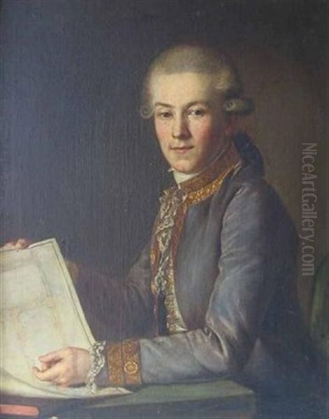 Portrait Of A Lady In 18th Century Attire (+ Portrait Of A Gentleman; Pair) - view 1