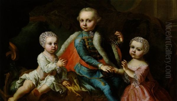 Der Uberlieferung Nach, Drei Kinder Der Furstlichen Familie Esterhazy - view 1