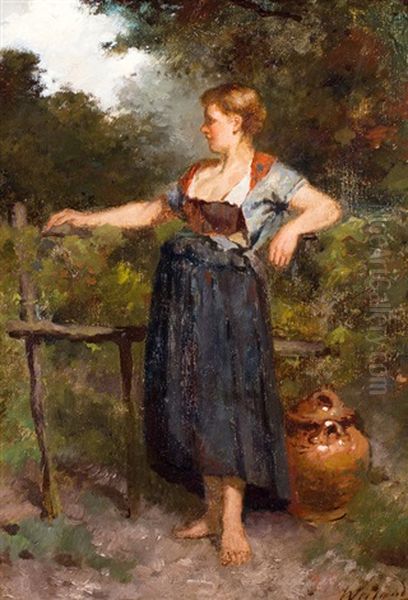 Jonge Boerenvrouw Met Kruik - view 1