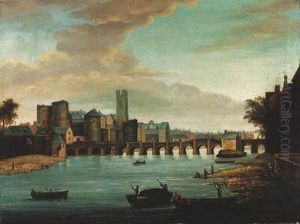 A View Of Limerick With Old Thomond Bridge