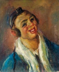 Portrait Of A Jewish Boy by Abraham Weinbaum