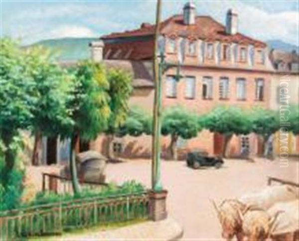 Rue De Village by Abraham Weinbaum