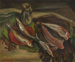 Still Life With Fishes by Abraham Weinbaum