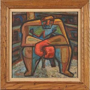 Two Untitled Paintings (boxers)