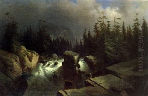 Paesaggio Boscoso Con Torrente by Elisabeth Weingarten