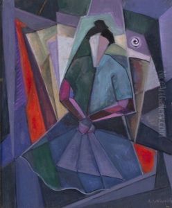 Cubist Figure by Agnes Weinrich