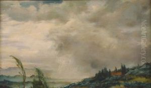 Gewitterregen by Friedrich August Weinzheimer