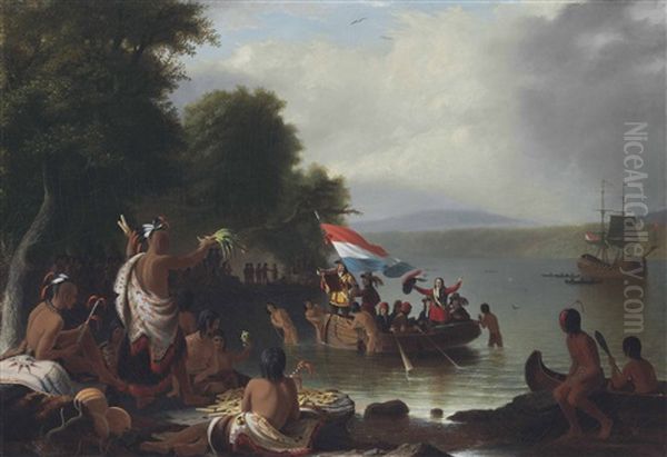 Landing Of Henry Hudson, 1609, At Verplanck Point, New York - view 1