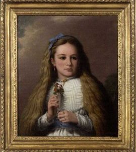Portrait Of A Young Girl by Robert Walter Weir