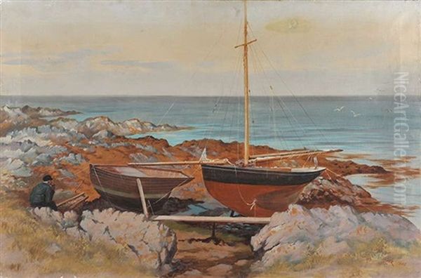 Resting By The Boats - view 1