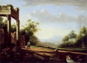 Klassische Landschaft Mit Figuren by Franz Edmund Weirotter