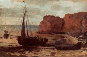 Boats On A Beach by Robert Weise