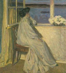 Frau Am Fenster by Robert Weise