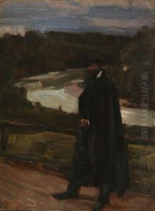 Mann Im Isartal by Albert Weisgerber