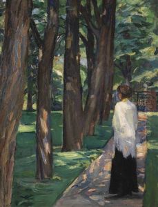Dame Im Park by Albert Weisgerber