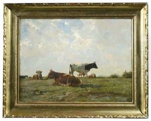 Kuhe Auf Der Weide by Victor Weishaupt