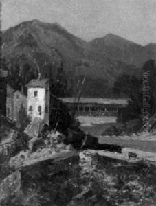 Mt. Jefferson, Franconia, New Hampshire, From Forest Hills House by William H. Weisman